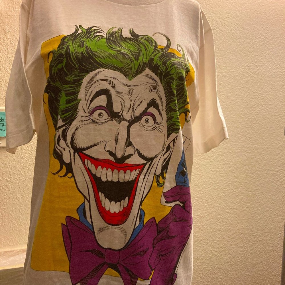 Vintage 1988 Batman-Joker Tee. Dell Comics Trademark. SZ:M NWOT